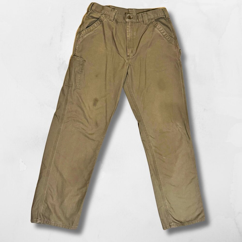Carhartt Men's Loose Fit Washed Duck Double-Front Work Pant - B151 - 36x36